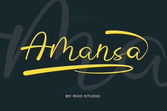 Amansa: A Modern Handwritten Typeface for Digital Branding