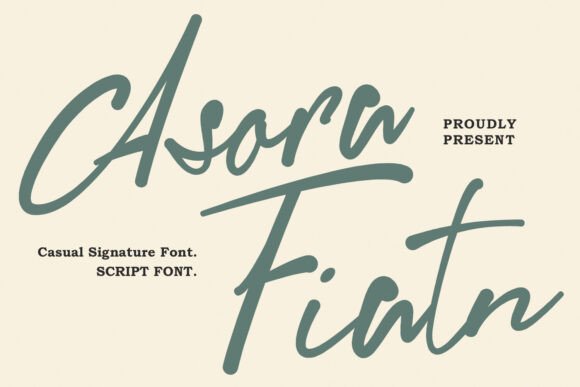 Asora Fiatn: The Handcrafted Typeface for Authentic Digital Branding