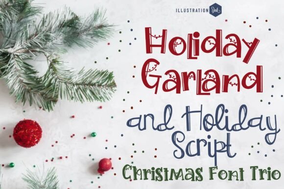 Bringing Warmth to Your Layout with Hollyday Garland Trio Font