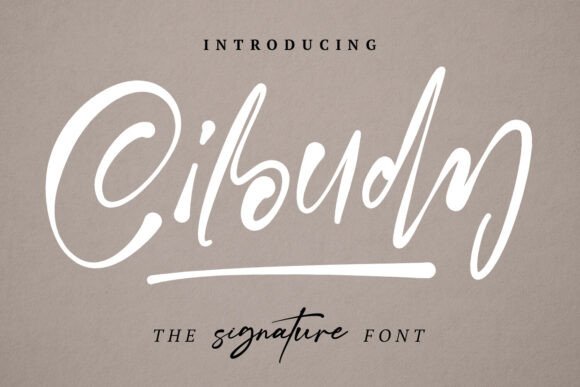 Ciloudy: A Brush Typeface for Authentic Brand Storytelling