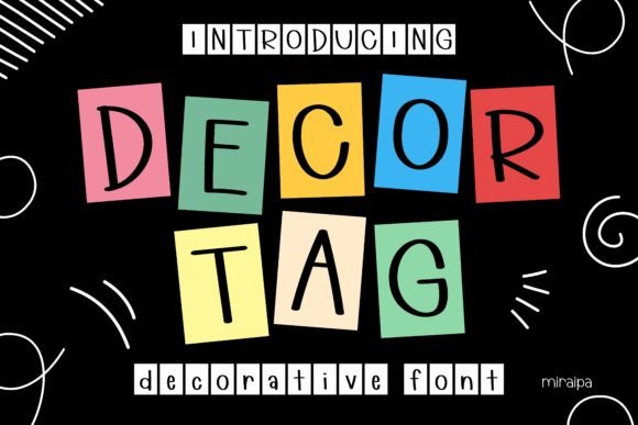 Decor Tag Font: The Creative Typeface That Elevates Small Business Branding