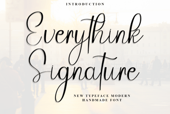 Everythink Signature: A Festive Typeface for Holiday Branding Projects