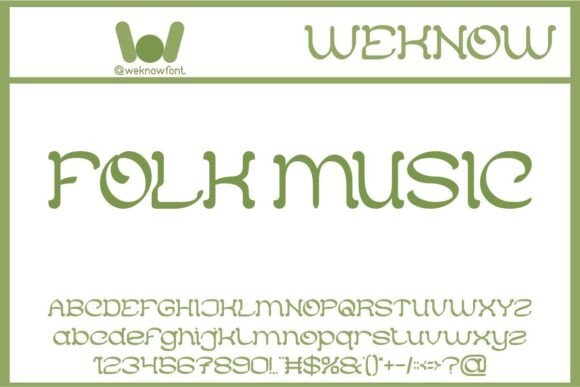 Folk Music: The Whimsical Display Font for Handmade Brands