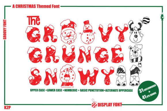 Groovy Grunge Snowy: The Perfect Creative Font for Holiday Branding