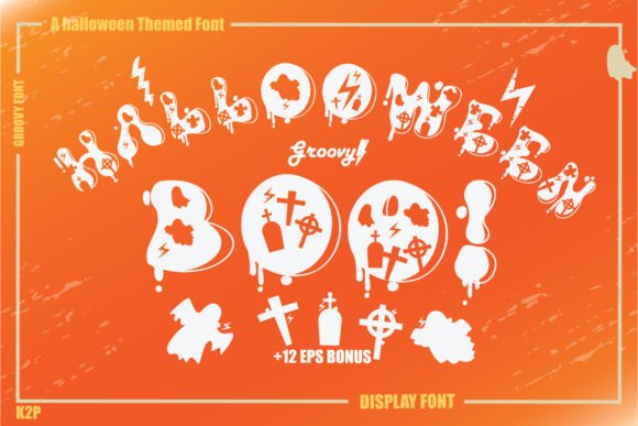 Groovy Halloween Boo: A Spooky Typeface for Editorial Design