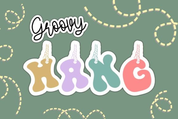 Groovy Hang: The Quirky Decorative Font for Scroll-Stopping Social Media Graphics