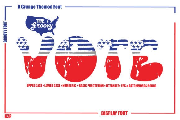 Groovy Vote: A Vibrant Decorative Typeface for Bold Web Design