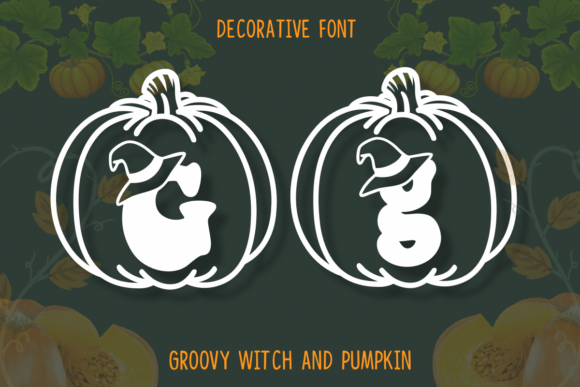 Groovy Witch and Pumpkin: A Decorative Typeface for Seasonal Editorial Design