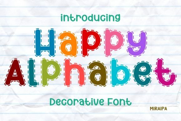 Happy Alphabet Font: A Joyful Typeface for Modern Editorial Design