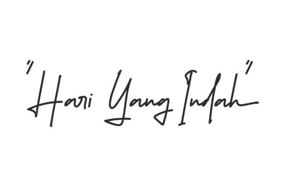Hari Yang Indah: The Perfect Handwritten Typeface for Makers