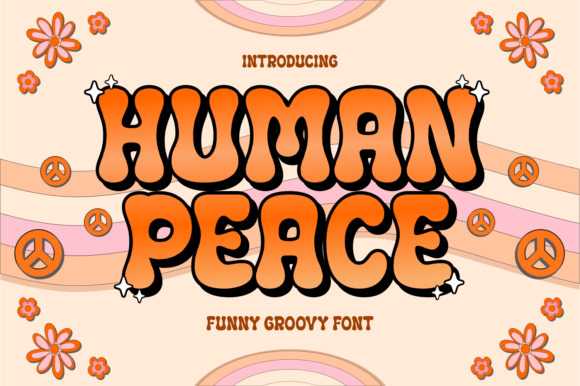 Human Peace: The Groovy Typeface That Brings Funky Vibes to Your Handmade Goods