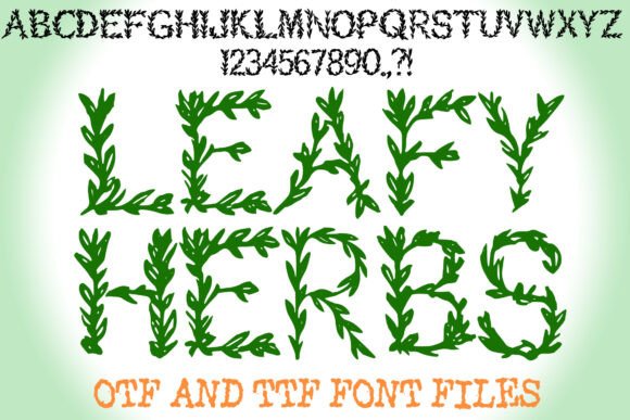 Leafyherbsbysqueebcreative Regular: The Organic Typeface for Authentic Branding