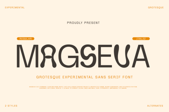 Magseva: The Experimental Grotesque Sans Serif for Modern Crafts