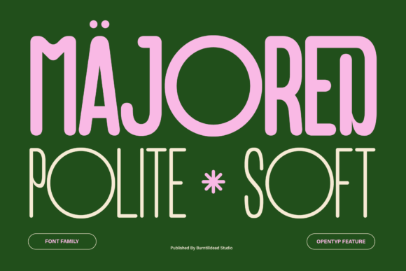 Majored Typeface: A Playful Sans Serif for Editorial Design