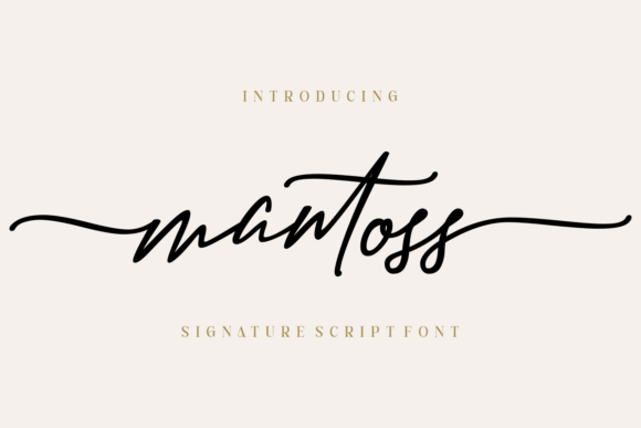 Mantoss: The Script Typeface for Elevated Editorial Design