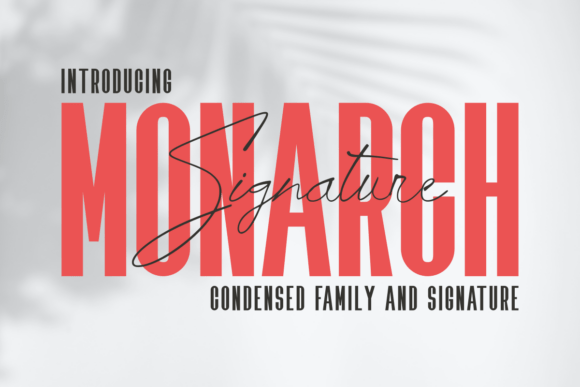 Monarch Signature: A Modern Duo Font for Elegant Branding