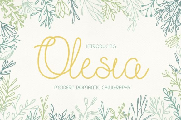 Olesia Handwritten Font: A Polished Script for Modern Branding