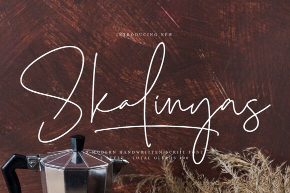 Skalinyas: The Modern Script Typeface for Handmade Brands