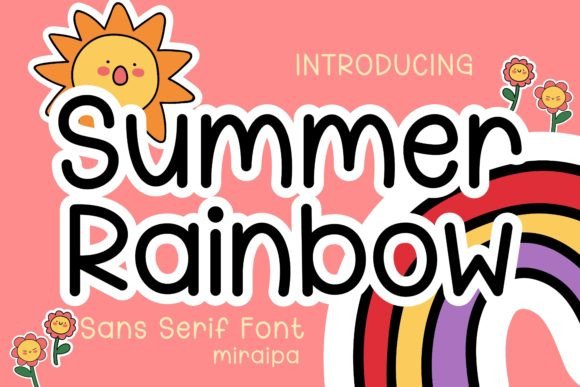 Summer Rainbow Font: A Playful Typeface for Brighter Brand Identity