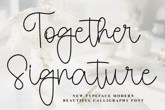 Together Signature Typeface Review for Digital Design