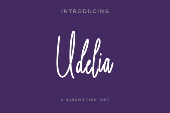 Udelia: The Perfect Script Font for Handmade Crafts and Products